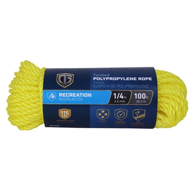 1/4x100YEL Poly Rope