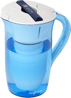 Water Filtration Pitcher, Blue & White, 10-Cup