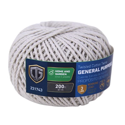 Twine, Twisted Cotton, #18 X 200-ft. - Multi-purpose Utility
