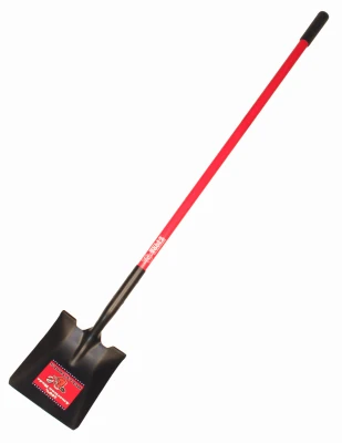 Square-Point Shovel, Fiberglass Cushion-Grip Handle