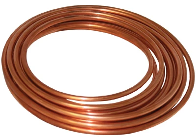 Copper Refrigerator Tube, 0.375 In. O.D. x 20 Ft
