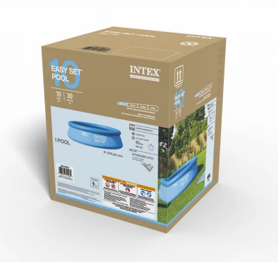 Easy Set Above Ground Swimming Pool 10 Feet Diameter by 30 Inches Deep