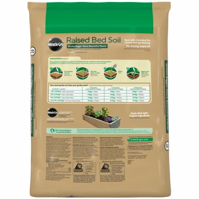 Raised Bed Soil, 1.5 Cubic Feet, Premium Garden Soil Mix