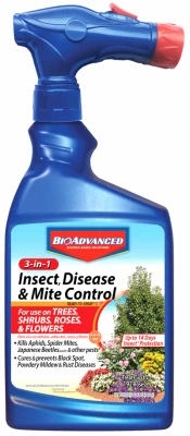 3-In-1 Insect, Disease & Mite Control, 32 oz. Ready to Spray