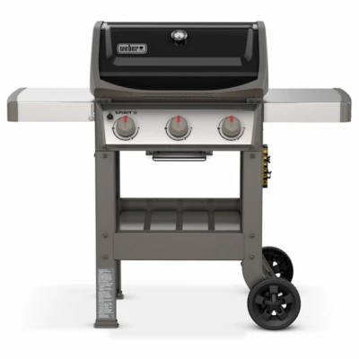 Spirit II E-310 3-Burner LP Gas Grill, 30,000 BTU, Black