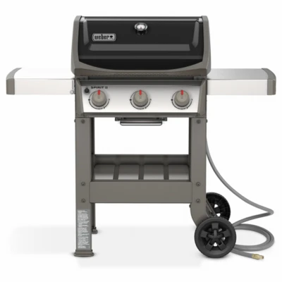 Spirit II E-310 3-Burner Natural Gas Grill, 30,000 BTU, Black