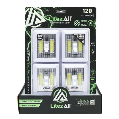 Lighted Light Switch, 4-Pk.
