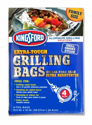 Grilling Bags, 15.5 x 10 In., 4-Pk.
