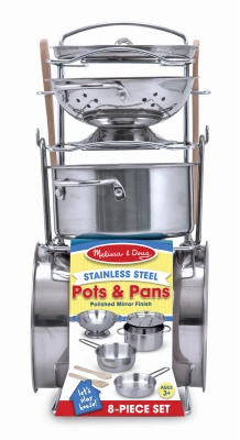 Kids' Cookware Play Set, Stainless Steel