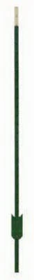 Green Studded Fence T-Post, 8 Feet Length, Durable Steel Construction