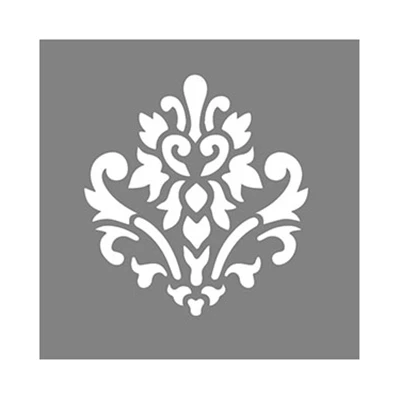 Americana Decor Stencil, Brocade Motif, 6 X 6-inch Flexible Design