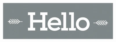 Americana Decor Hello Type Stencil, 6 Inch by 18 Inch Size