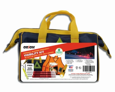 14-piece Personal Roadside Emergency Visibility Kit For Safety And Preparedness