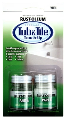 Touch Up Tub/Tile Kit, 2-Part, White