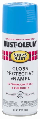Stops Rust Spray Enamel, Maui Blue Gloss, 12-oz.