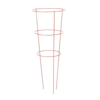 Tomato Cage, Heavy-Duty, Red, 42-In.
