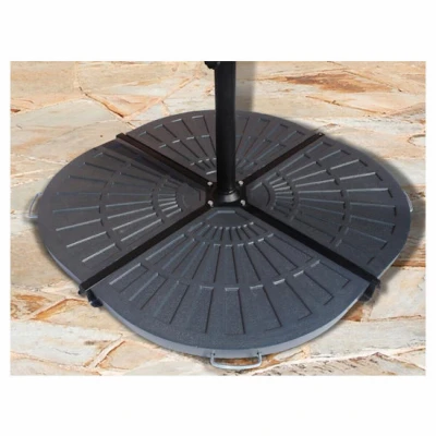 1-Pc. Cross Base for Offest Umbrella, Black