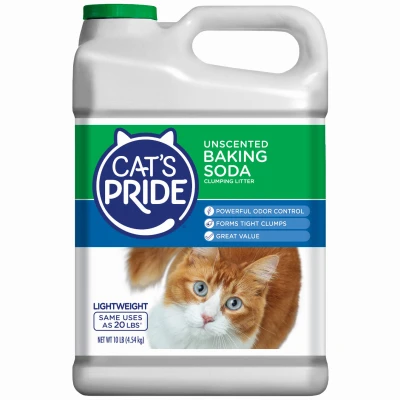 Lightweight Baking Soda Cat Litter, 10 Pounds - Advanced Odor Control