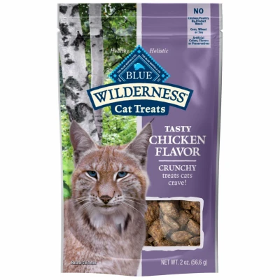 Cat Treats Wilderness Crunchy Chicken Flavor 2 Ounce Pack