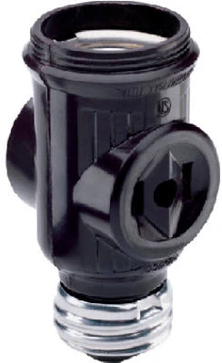 Pass and Seymour 660 Watt Brown Keyless Lampholder Current Tap