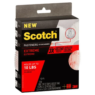 Fastener, Reclosable, Clear, 1 In. x 10 Ft.