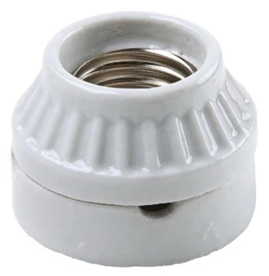 Pass & Seymour Incandescent Light Socket, Porcelain Medium Base, 660w 250v Lampholder