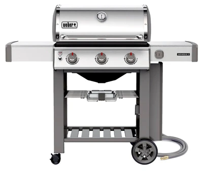 Genesis II S-310 3-Burner Natural Gas Grill, 39,000-BTU, Stainless Steel