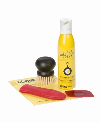 Cast Iron Pots and Pans Care Kit for Cleaning and Seasoning