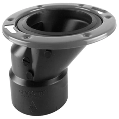 ABS/DWV Offset Closet Flange, 4 x 3 In.