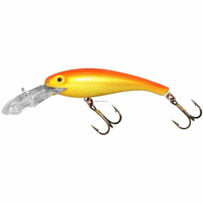 Floating Wally Diver Crankbait Fishing Lure, Chrome/Blackback, 2-1/2 In.