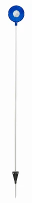 Reflex Driveway Marker, Blue Fiberglass, 46-In.