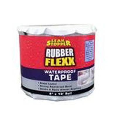 Rubber Flexx Leak Stopper Tape, White, 4-In. x 10-Ft.