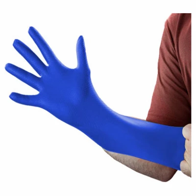 Nitrile Work Gloves, Heavy-Duty, Royal Blue, L, 100-Ct.