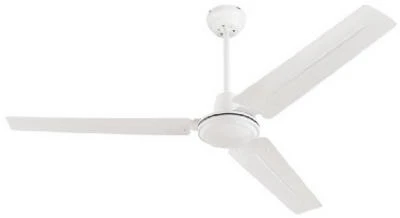 Industrial Ceiling Fan, White, 56 In.