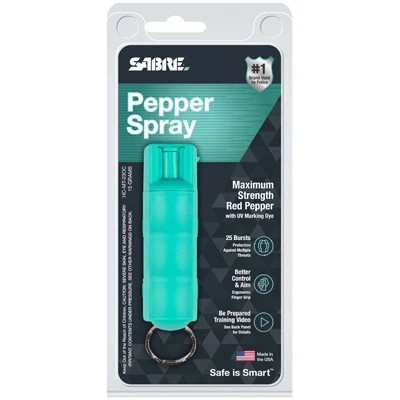 Maximum Strength Pepper Spray & UV Marking Dye, Mint Case, 0.54 oz. Gel