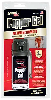 Tactical Pepper Gel Spray, Black Holster, 1.8 oz.