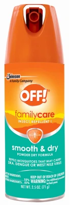 Family Care Smooth and Dry Insect Repellent Aerosol Spray 2.5 Ounce