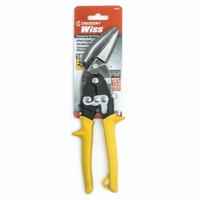Wiss Offset Straight Miter Snips with Ergonomic Handle for Precision Cutting
