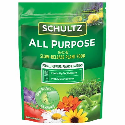 All Purpose Slow-Release Plant Food, 16-12-12 Formula, 3.5 Lbs.