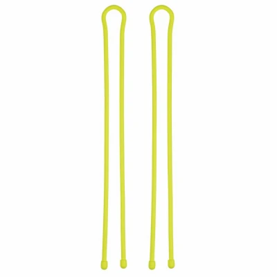 Gear Tie Reusable Rubber Twist Tie, Neon Yellow, 32-In., 2-Pk.