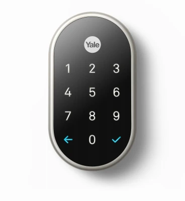 Yale Wi-Fi Smart Lock with Nest Connect, Keyless, Satin Nickel