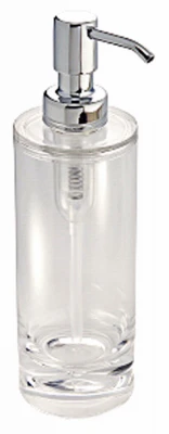 Eva Soap Pump, Clear Acrylic With Chrome, 10-0z.