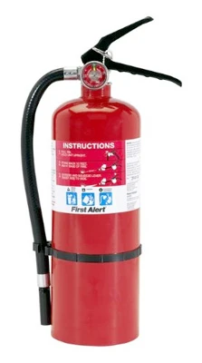 Rechargeable Fire Extinguisher, White, 2A: 10-B:C