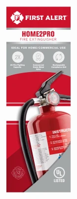 Rechargeable Fire Extinguisher, Red, 2A: 10-B:C