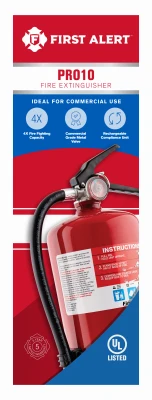 Rechargeable Commercial Fire Extinguisher, Red, 2A: 60-B:C