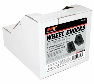 Heavy Duty Rubber Wheel Chocks for Vehicle Safety, Pair
