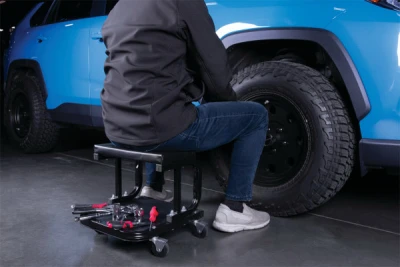 D-Frame Creeper Seat with Durable Frame and Comfortable Padding