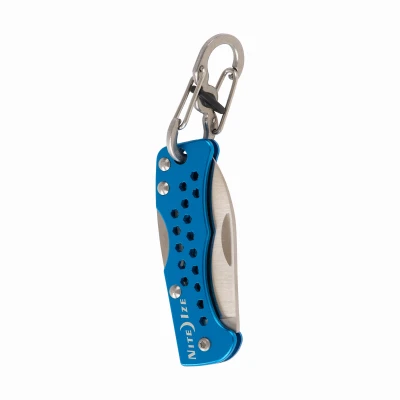DoohicKey Blue Key Chain Knife Compact Multi-Tool with Key Holder
