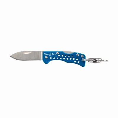 DoohicKey Blue Key Chain Knife Compact Multi-Tool with Key Holder