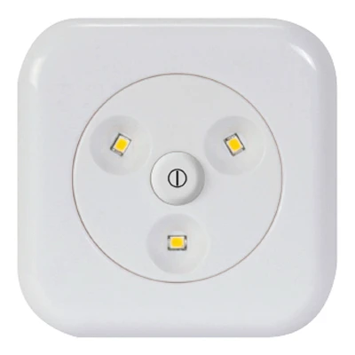Led Manual Slim Puck Light, Battery Operated, Dimmable, 55 Lumens, White